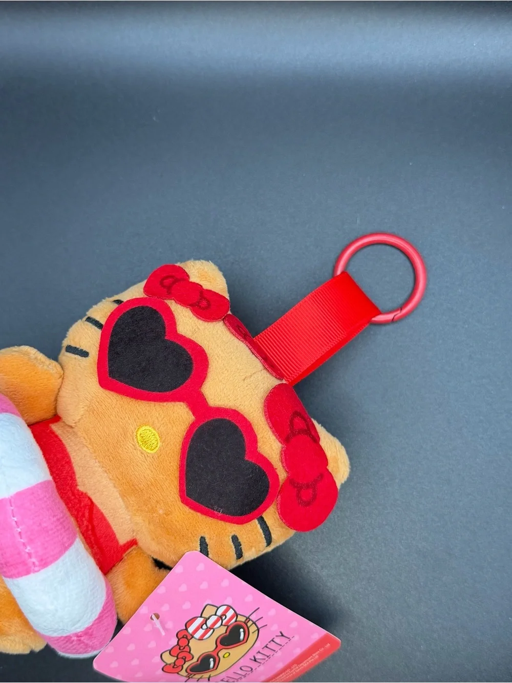 Thailand Sanrio tanned Hello Kitty with Swimming outfit plush/keychain mk152